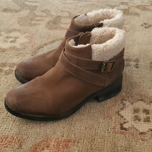 UGG Distressed Suede Ankle Boots